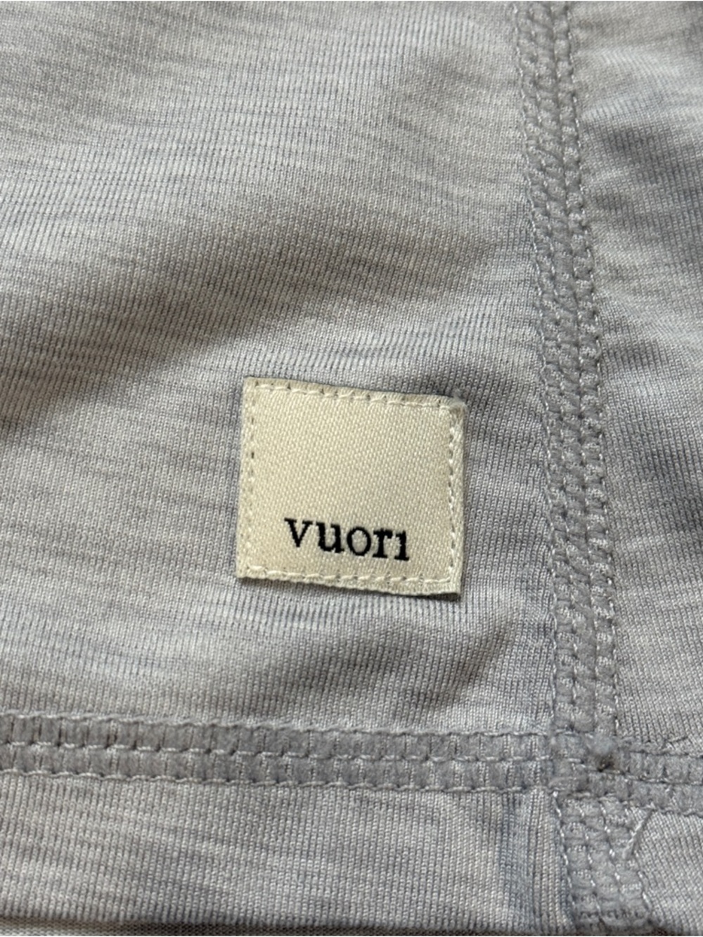 Vuori Women's Lux Performance Tank - Light Grey - Picture 3 of 5